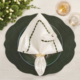 Kim Seybert - Tailored Placemat in Hunter Green, Set of 4