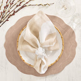 Kim Seybert - Tailored Placemat in Taupe, Set of 4