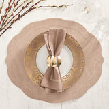 Kim Seybert - Tailored Placemat in Taupe, Set of 4