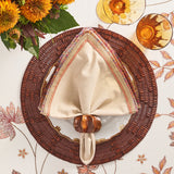 Kim Seybert - Wood Matrix Placemat in Brown, Set of 2