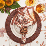 Kim Seybert - Wood Matrix Placemat in Brown, Set of 2