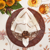 Kim Seybert - Wood Matrix Placemat in Brown, Set of 2