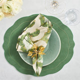 Kim Seybert - Tailored Placemats in Green, Set of 4