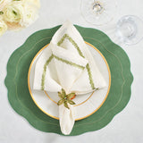 Kim Seybert - Tailored Placemats in Green, Set of 4