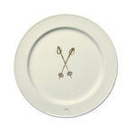 Chehoma Ascentielle Dinnerware Salad or Small Plate Ski Pole-8.39 x .98 h