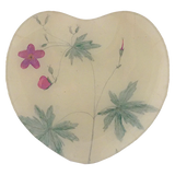 John Derian - Heart Amateur Botanist Dishes - Wild Geranium 8"