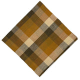 Tina Chen Designs - Block Check Caramel - Set of 4