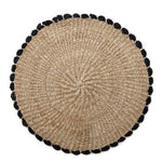 Deborah Rhodes Placemats BORDER TAHITIAN Black