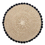 Deborah Rhodes Placemats BORDER TAHITIAN Navy