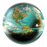 John Derian - World (Globe) Dome Paperweight