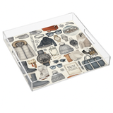 Nicolette Mayer Square Sun Valley Chic Acrylic Tray 15"X15"