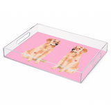 Nicolette Mayer Rectangle Dog Love Acrylic Vanity Tray 12.25" X 7.75"