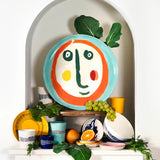 Ottolenghi Dinnerware - Breakfast plate with face 2 Feast - Set of 2