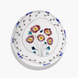 Anemone Milk Midnight Flowers Serving Plate Large