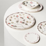 Mirtillo Nude Midnight Flowers Serving Plate Large