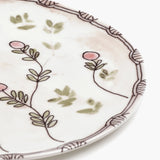 Mirtillo Nude Midnight Flowers Serving Plate Large