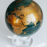 GREEN AND GOLD MOVA GLOBE 6"