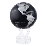BLACK AND SILVER MOVA GLOBE 4.5"