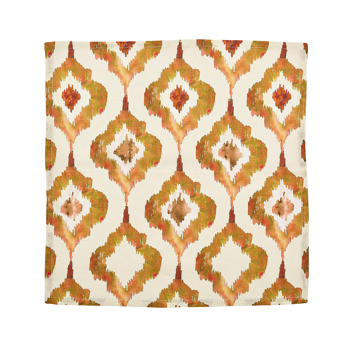 Watercolor Ikat in Rust Napkin - Set of 4