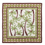 Kim Seybert - Oasis in Ivory, Green & Brown Napkin - Set of 4