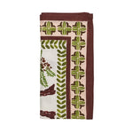 Kim Seybert - Oasis in Ivory, Green & Brown Napkin - Set of 4