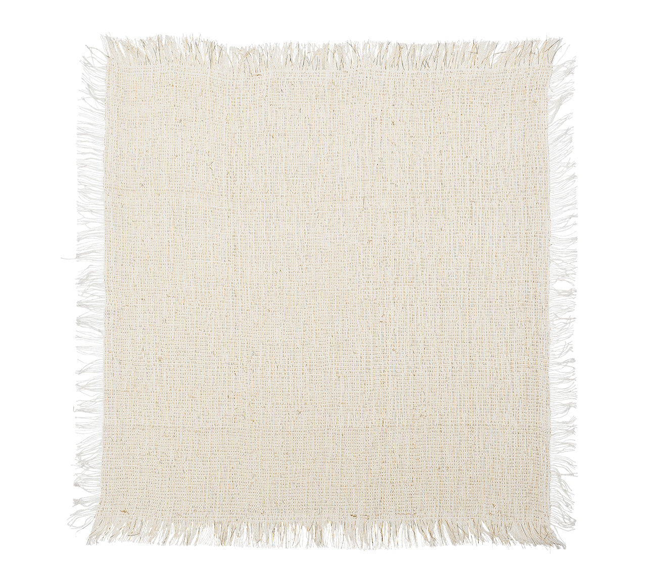 Fringe in White & Gold Napkin - Set of 4