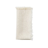 Fringe in White & Gold Napkin - Set of 4