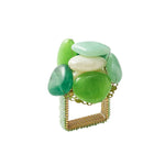 Sea Stone Green Napkin Ring -Set of 4