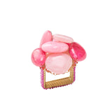 Sea Stone Pink Napkin Ring -Set of 4