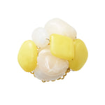 Sea Stone Yellow Napkin Ring -Set of 4