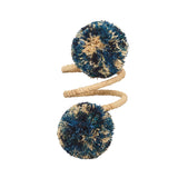 Kim Seybert - Casbah in Natural & Blue Napkin Ring - Set of 4