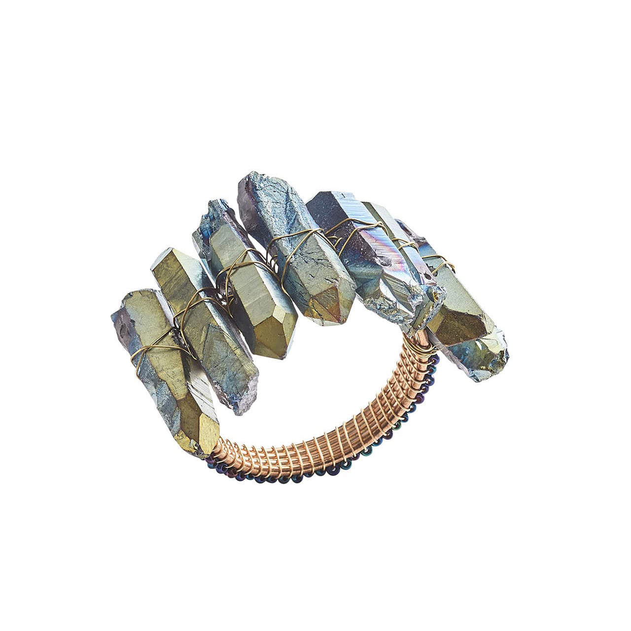 Radiant Napkin Ring in Midnight, Set of 4