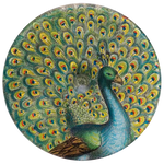 John Derian Stacking Cake Pedestal Peacock