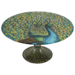 John Derian Stacking Cake Pedestal Peacock