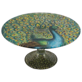 John Derian Stacking Cake Pedestal Peacock
