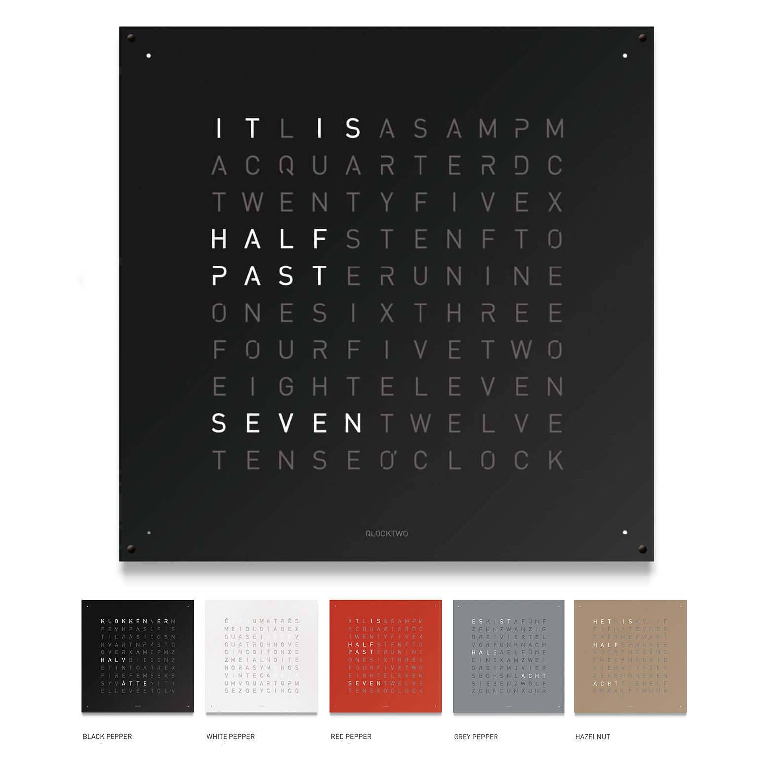 QlocktwoClock_BlackMat