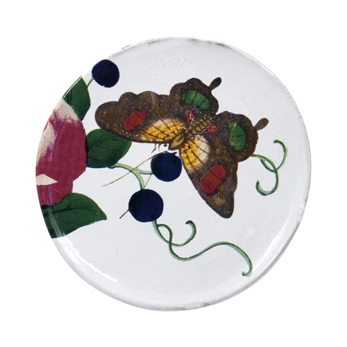 Astier De Villatte - John Derian 18th c Fan - Gentle Rose Plate Astier De Villatte - John Derian 18th c Fan - Gentle Rose Plate