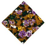 Vintage Cabbage Tan Purple Napkin - Set of 2