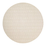 Easy Care Wicker Cream Round Placemat - Set of 2