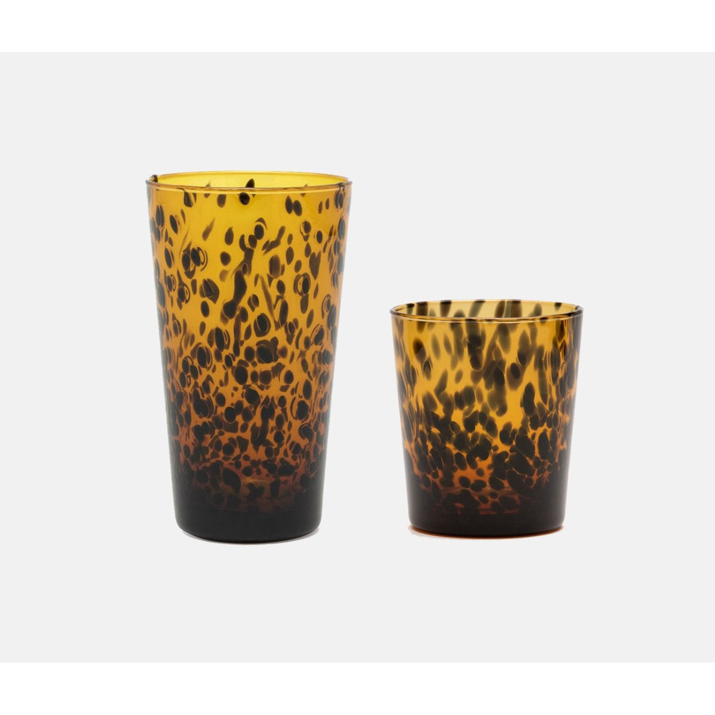 Andrew Tortoise Shell Tumbler Glass-Set of 2
