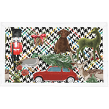 Nicolette Mayer ULTIMATE CHRISTMAS HERRINGBONE ACRYLIC VANITY TRAY 12.25X7.75"