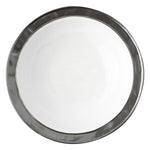 JULISKA PEWTER STONEWARE Emerson White/Pewter 13" Serving Bowl