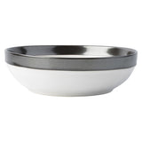 JULISKA PEWTER STONEWARE Emerson White/Pewter Coupe Bowl