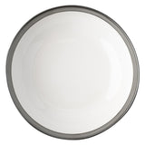JULISKA PEWTER STONEWARE Emerson White/Pewter Coupe Bowl
