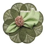 Deborah Rhodes Sinamay Flower Grass Placemats-Set of 4