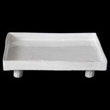 Astier De Villatte Setsuko Square Platter with Feet