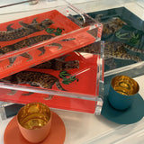 Nicolette Mayer A Dozen Bagles Square Acrylic Tray 12" x 12" x 2”