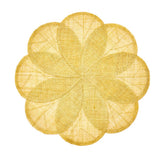 Deborah Rhodes Sinamay Flower Lemon Placemats-Set of 4
