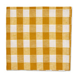 Deborah Rhodes Gingham Mustard Napkin - Set of 4