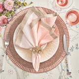 Kim Seybert - Dip Dye Blush & Gold Napkin - Set of 4